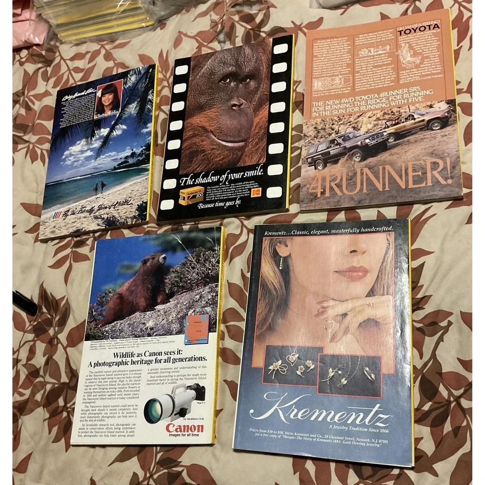 Vintage 1984 National Geographic Magazine Lot Jan May Jul Aug Nov‎ Underground